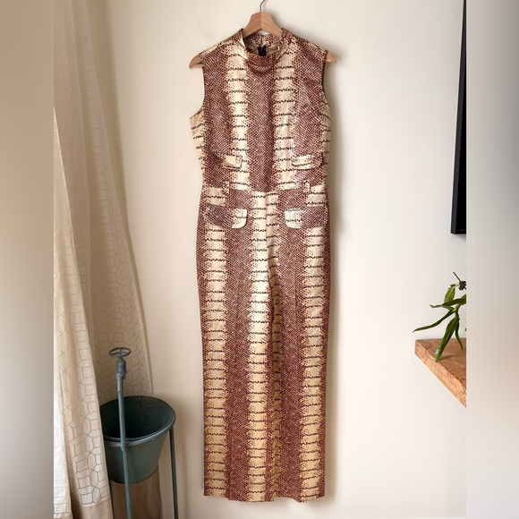 Vintage Miss Renfrew at Holt Renfrew reptile print jumpsuit - Picture 6 of 16